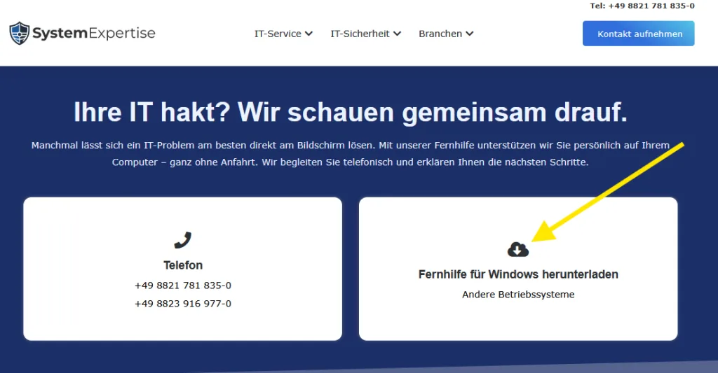 Wie lade ich Fernwartungsoftware herunter